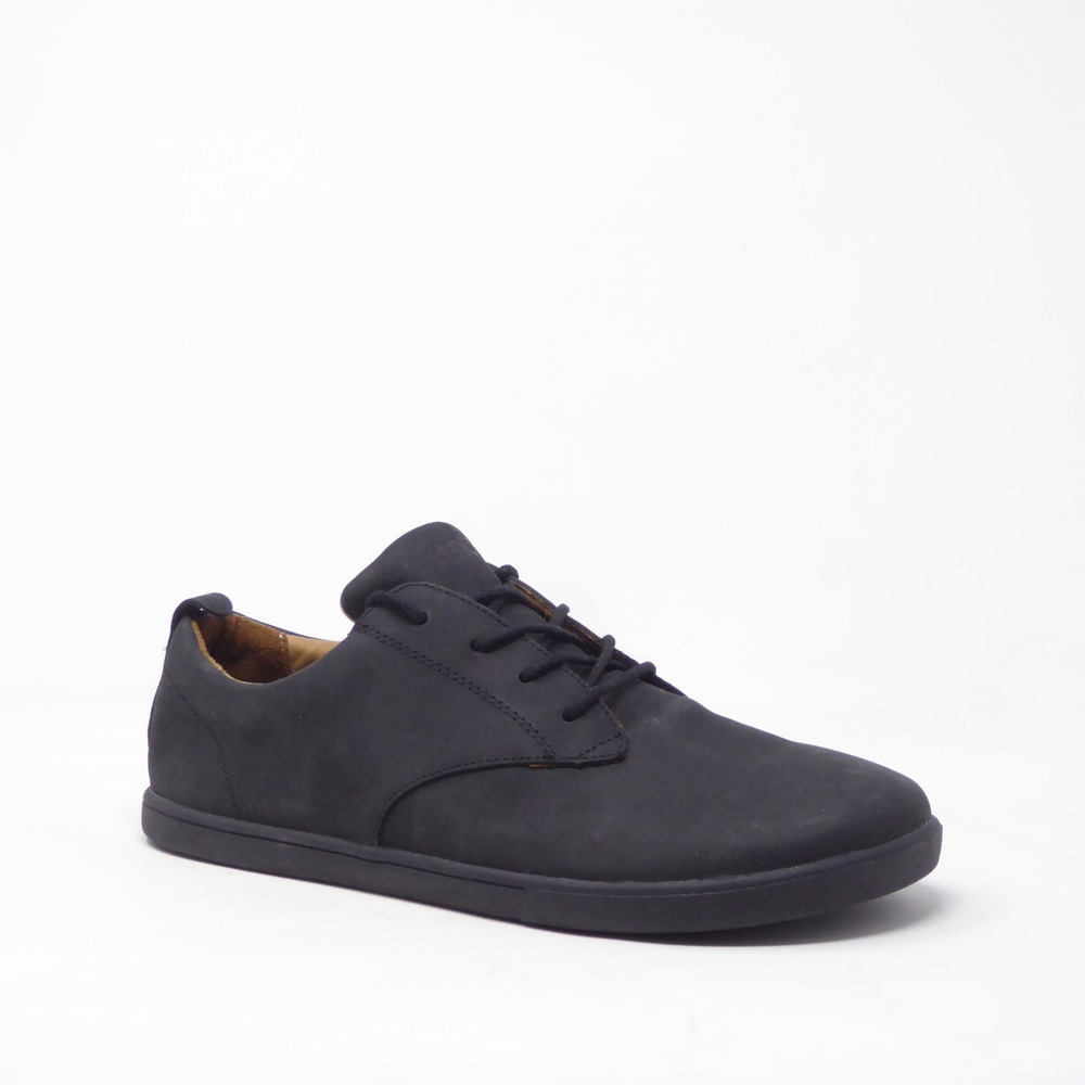 Xero Shoes Mens Glenn Oxford Black Leather Barefoot Casual Sneakers 10